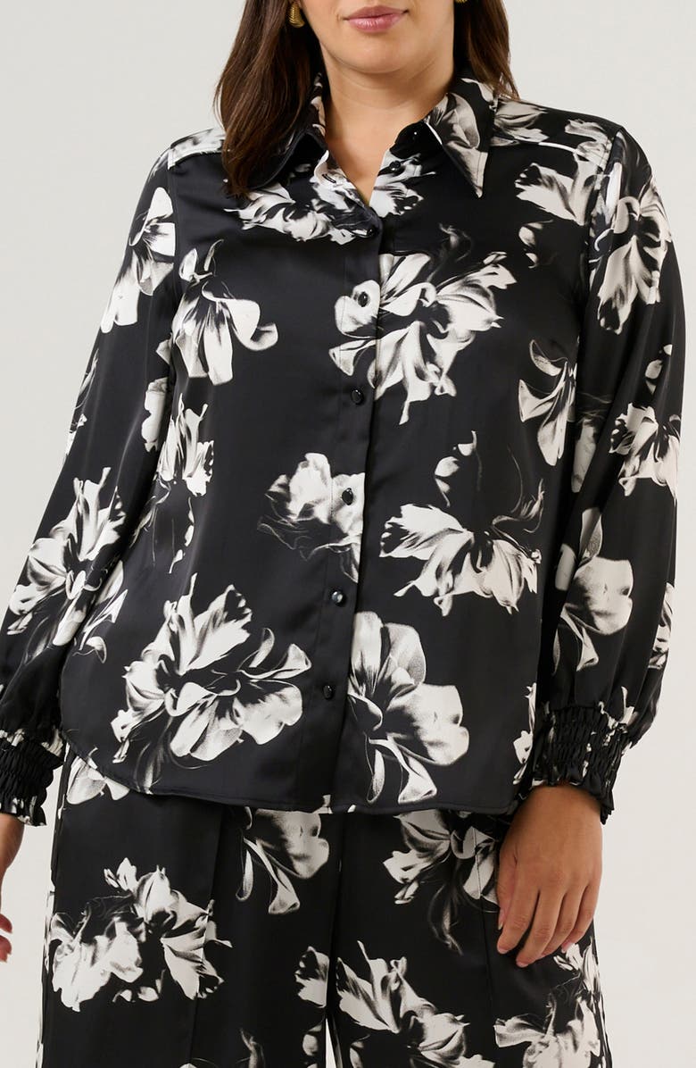 Estelle Gilda Floral Button-Up Shirt, Alternate, color,