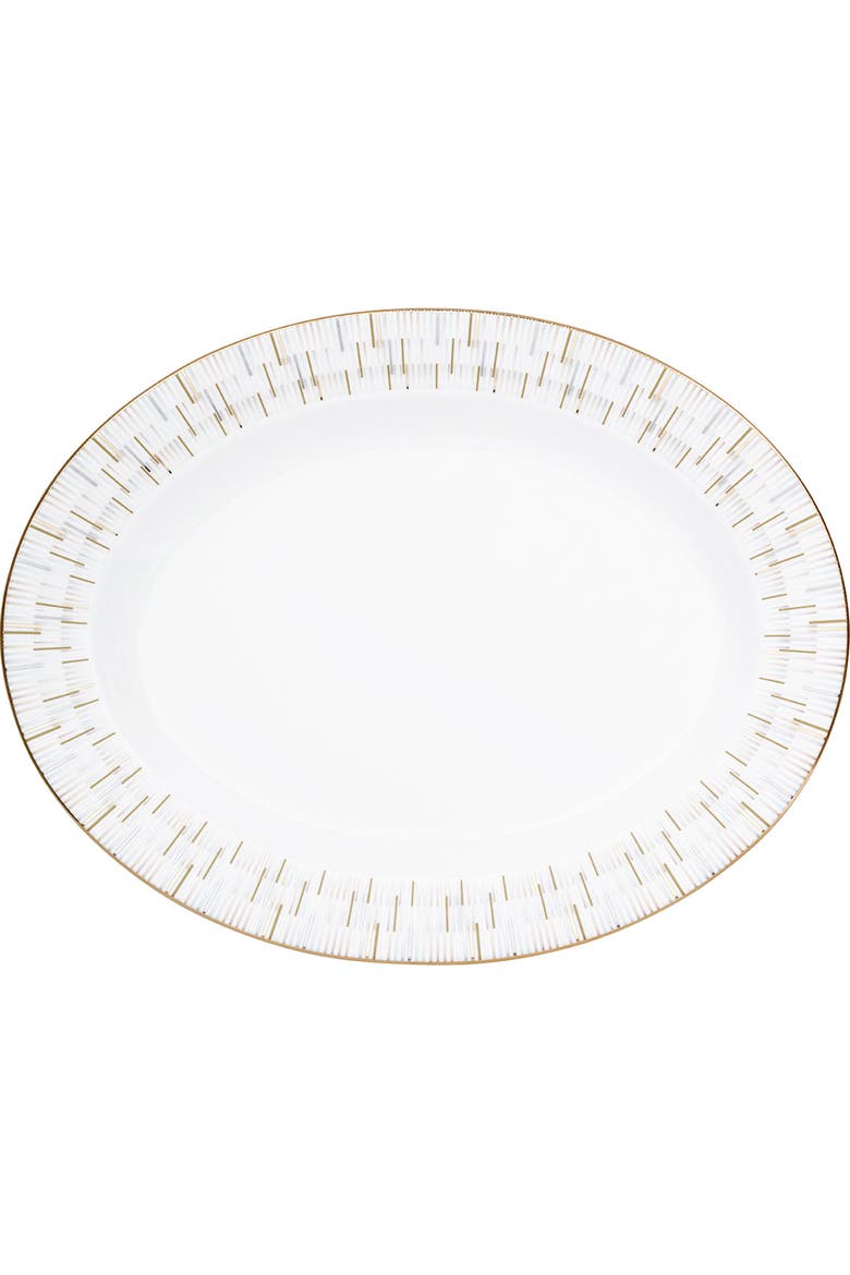 Luminous 16 Inch Oval Platter, Main, color, White