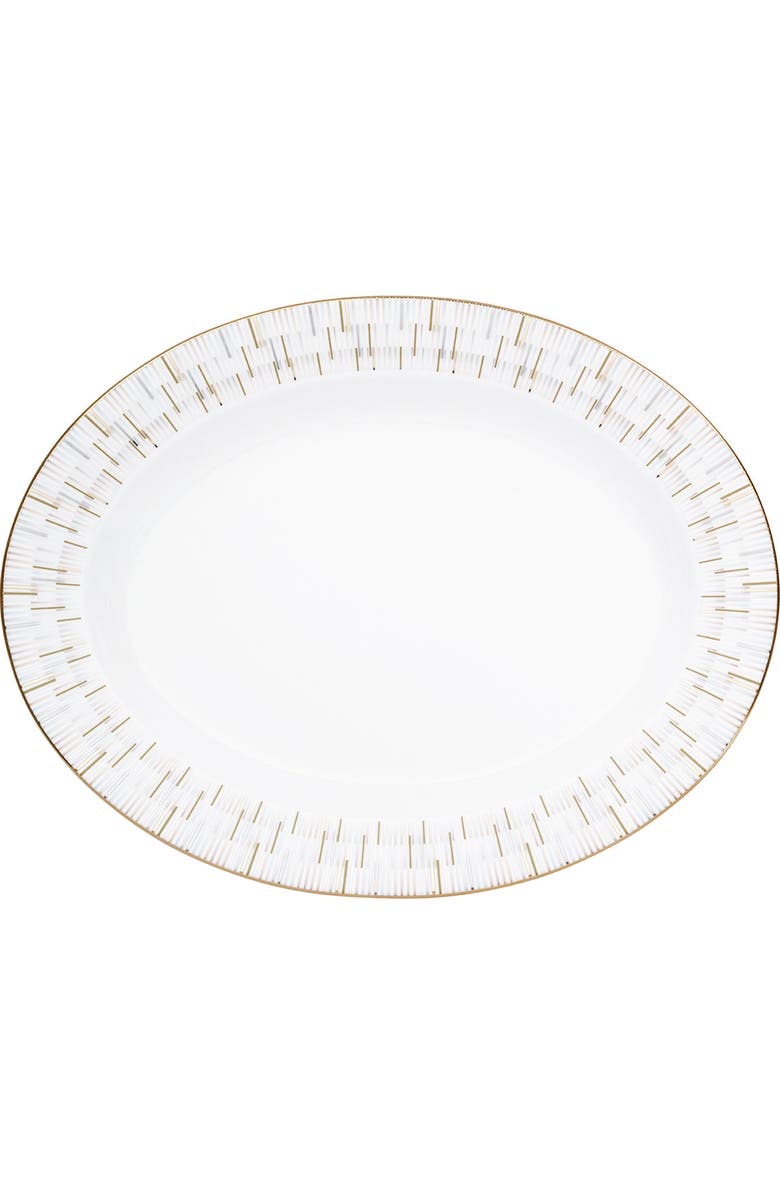 Prouna Luminous 16 Inch Oval Platter, Main, color, White