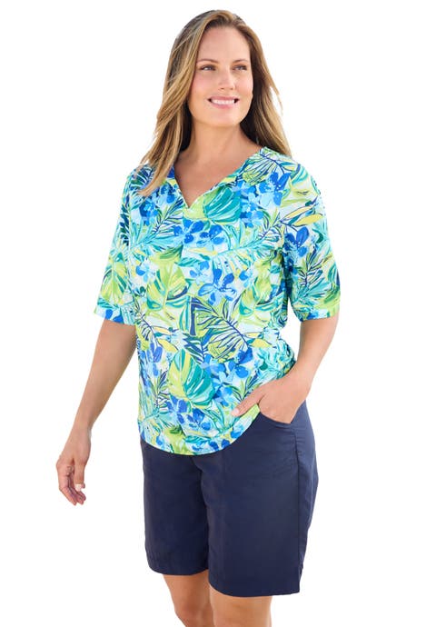 Three-Quarter Sleeve Swim Tee