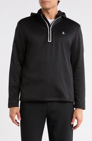 Original Penguin Long Sleeve Half-Zip Fleece Pullover Hoodie