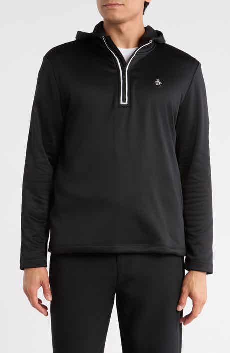 Original Penguin Long Sleeve Half-Zip Fleece Pullover Hoodie