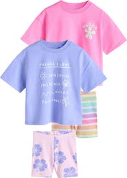 NEXT Kids' Cotton T-Shirts & Shorts Assorted 4-Pack