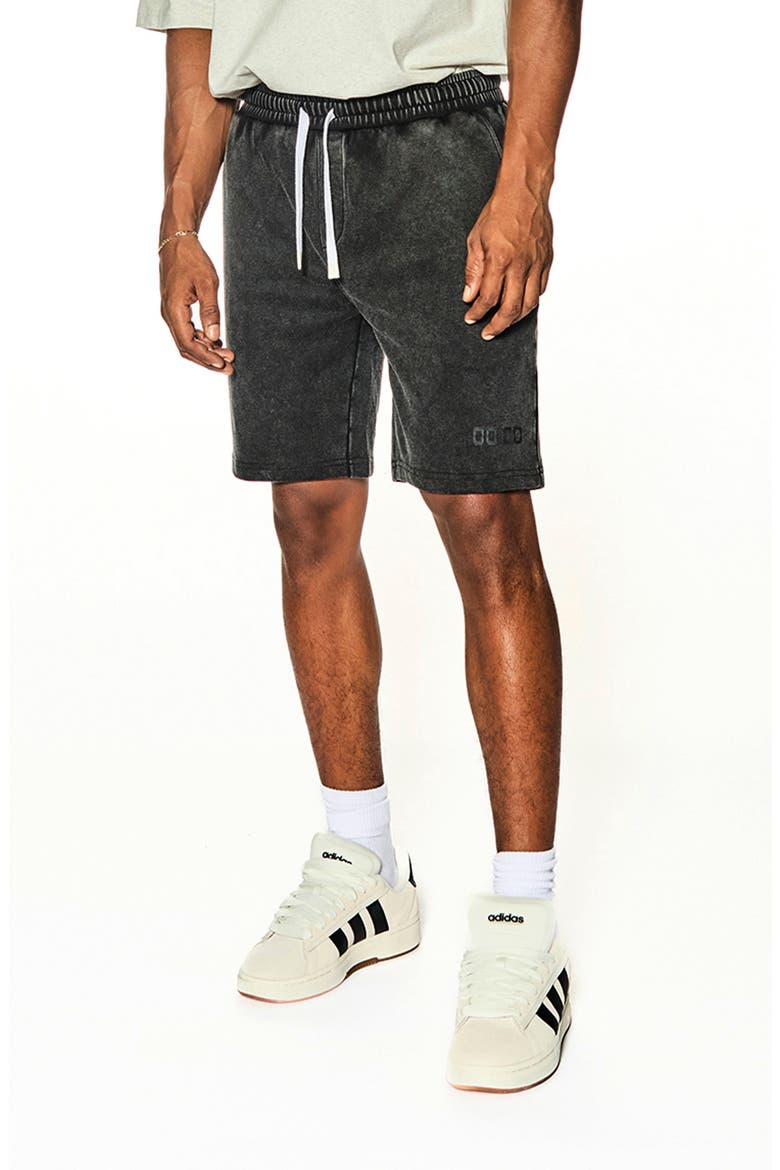 The 00:00 Essentials Fleece Track Shorts, Alternate, color, VINTAGE BLACK