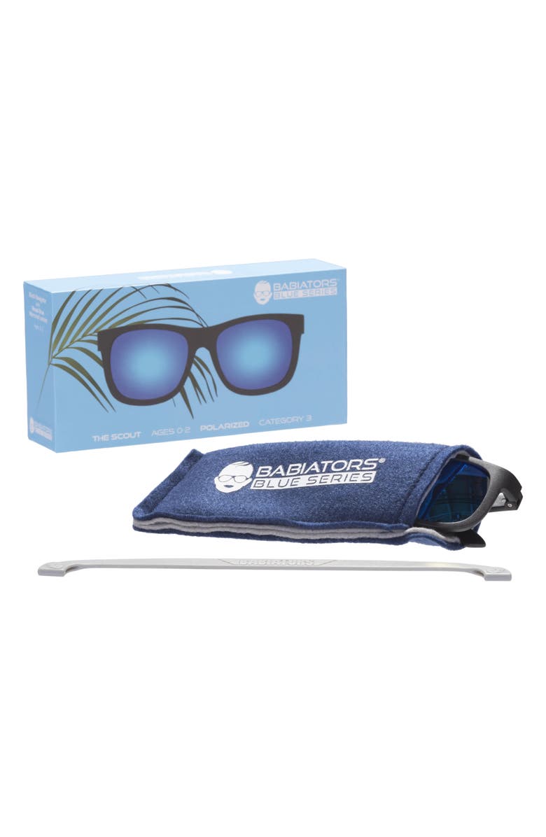 Babiators 41mm Mirrored Polarized Navigator Sunglasses, Alternate, color, 