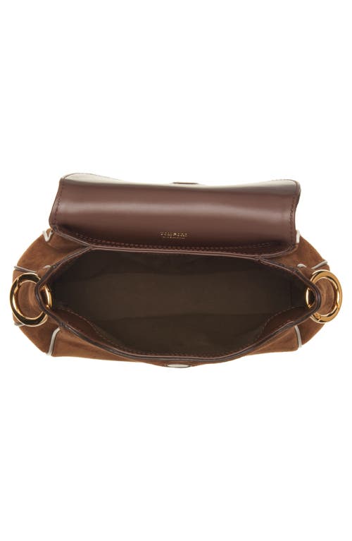 Tom Ford Small Tara Suede Shoulder Bag In Brown