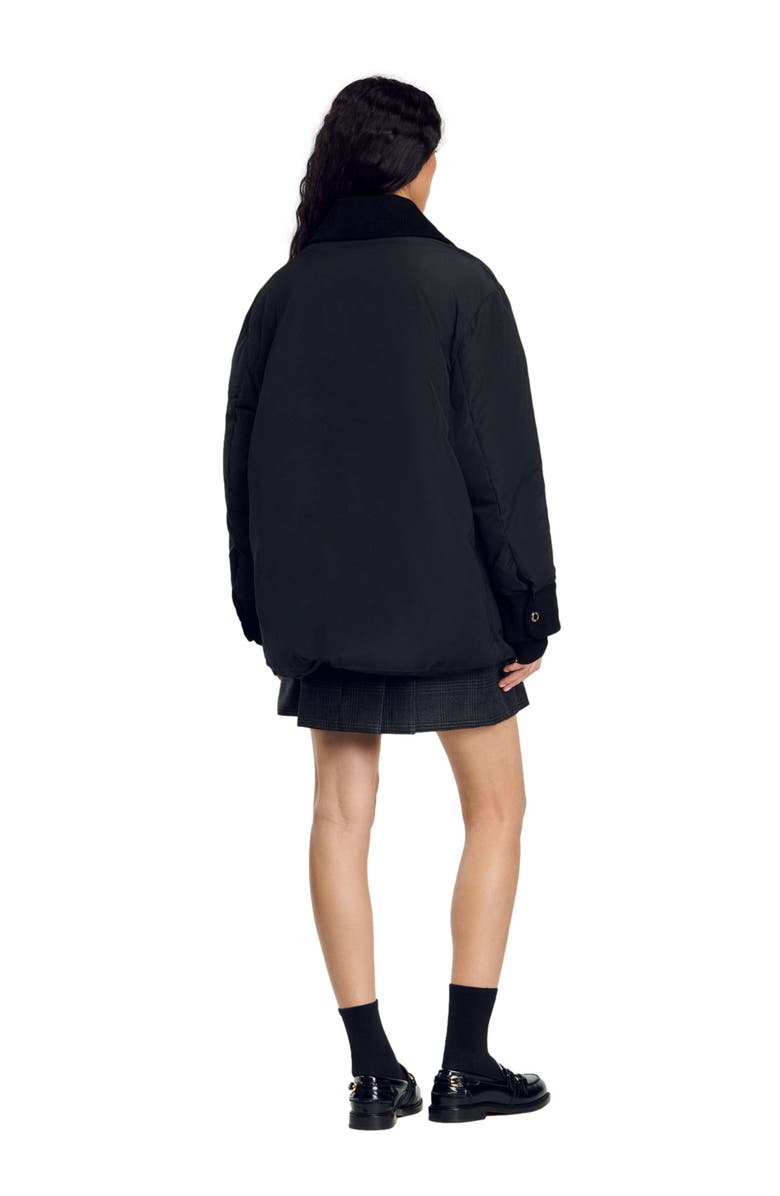 SANDRO Short puffer jacket, Alternate, color, 