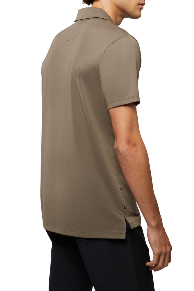 Coz Split Hem Polo, Alternate, color, SHADOW GREEN