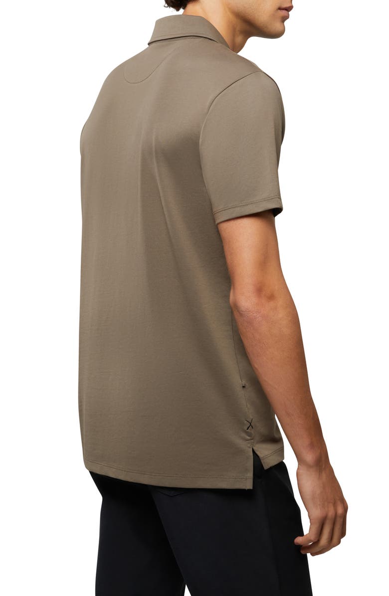 Cuts Coz Split Hem Polo, Alternate, color, Shadow Green