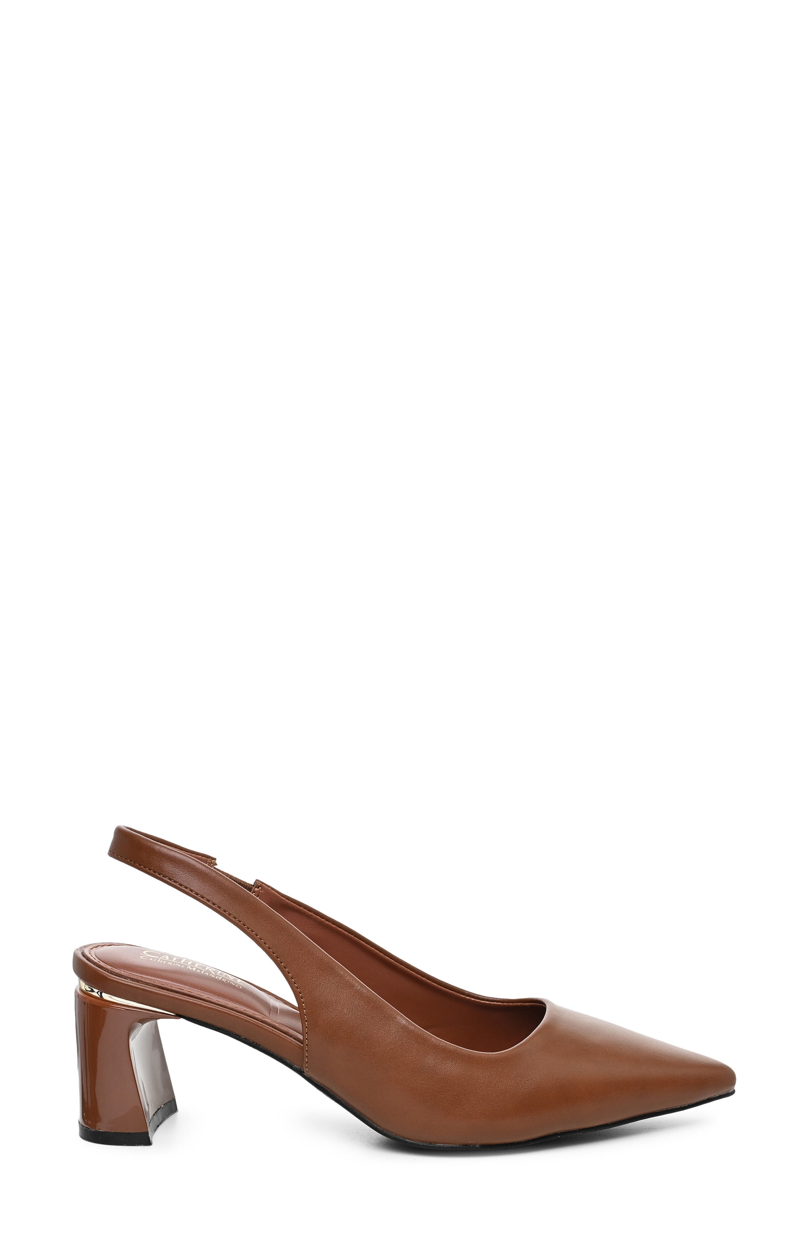 Kildly Pointed Toe Slingback Pump, Alternate, color, LUGGAGE TIGER