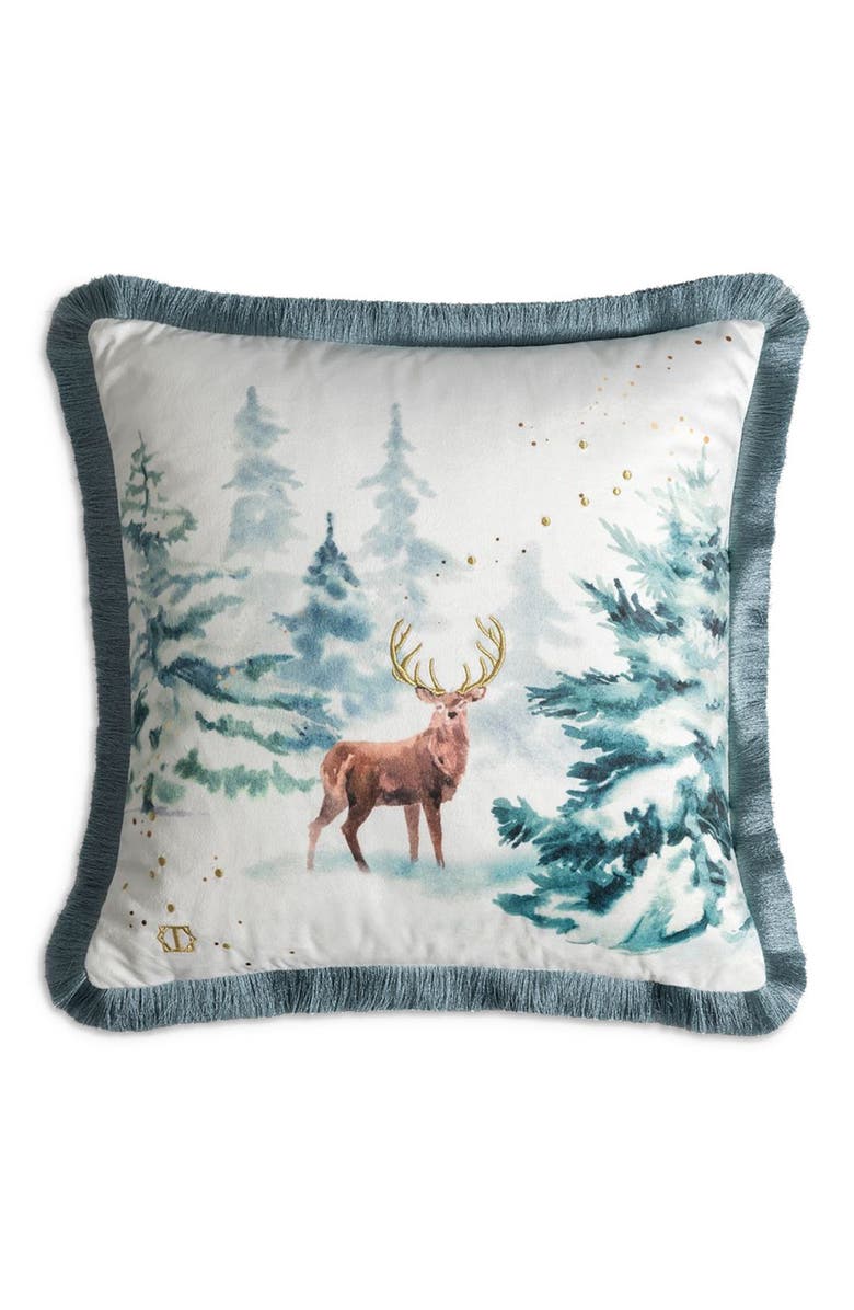 Togas Snowy Decorative Pillow, Main, color,