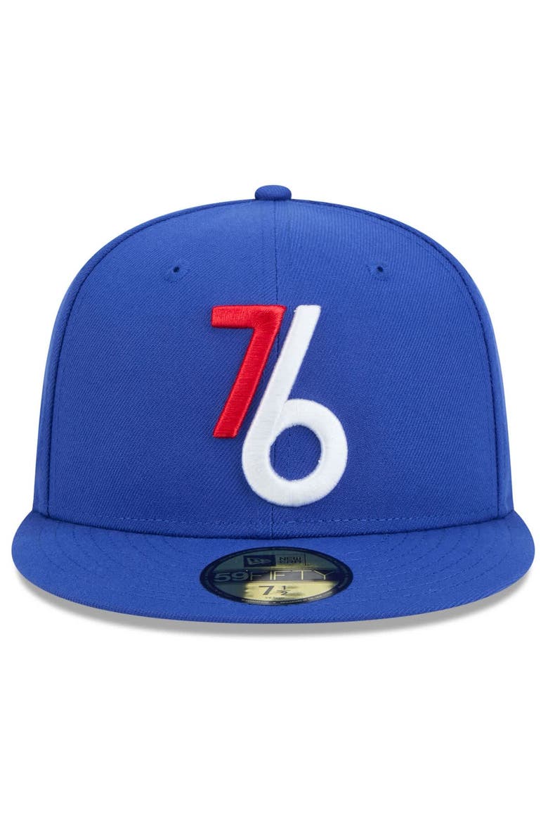 Men's New Era  Royal Philadelphia 76ers 2024/25 City Edition Alternate 59FIFTY Fitted Hat, Alternate, color, Royal