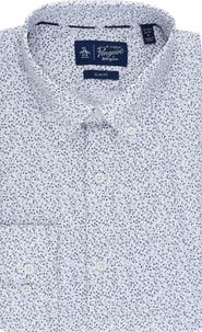 Original Penguin Micro Floral Print Slim Fit Dress Shirt