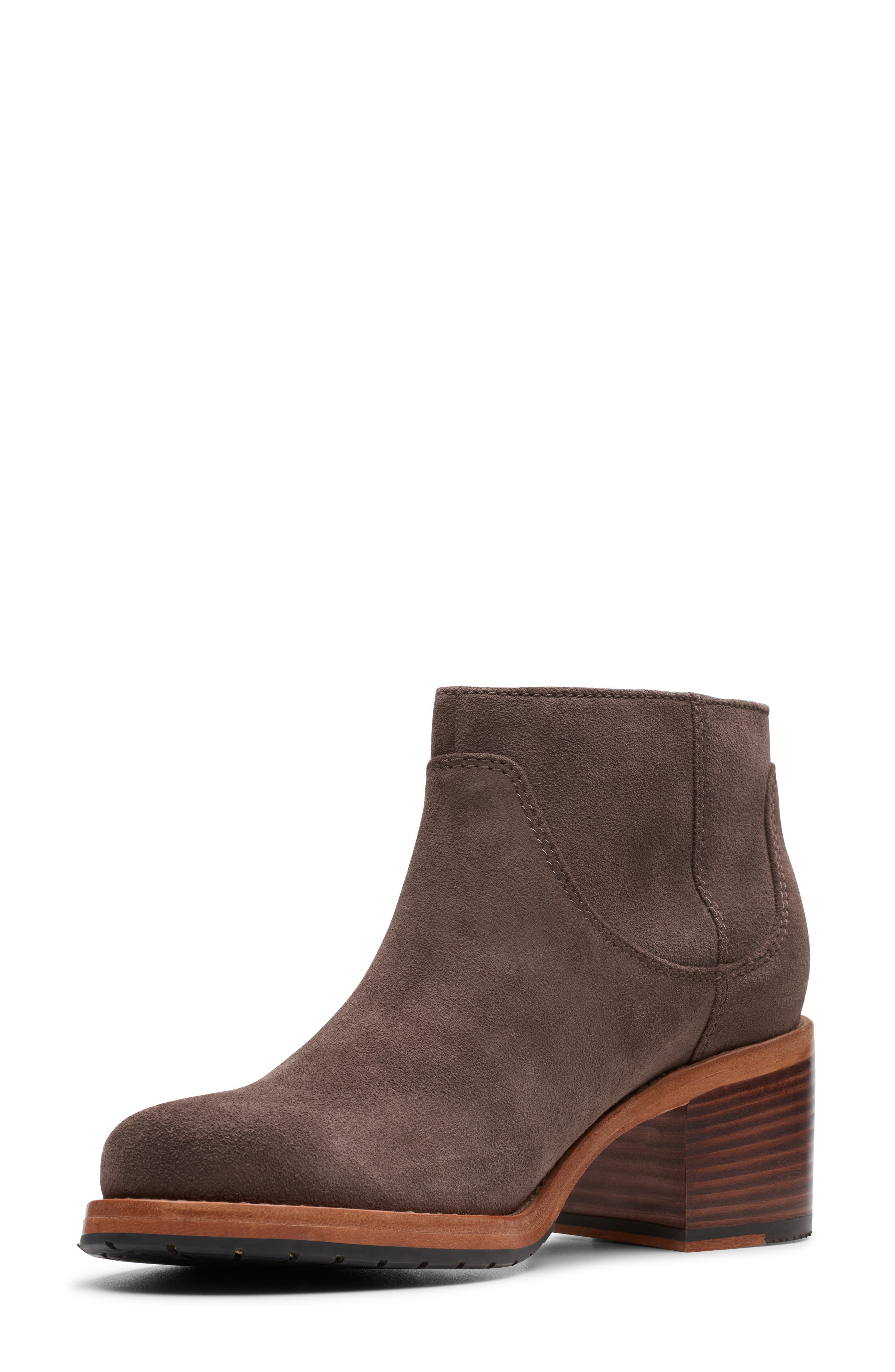 Clarkdale Dawn Bootie, Alternate, color, TAUPE SUEDE