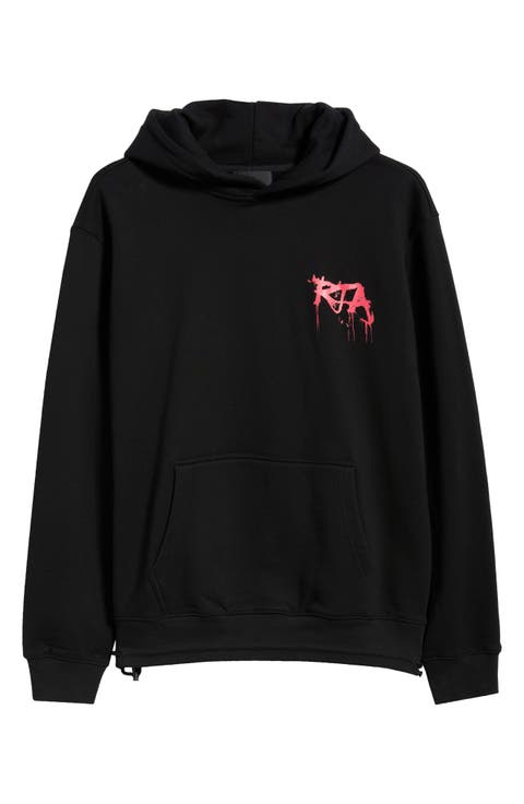Jordan Graffiti Graphic Drawcord Hem Hoodie