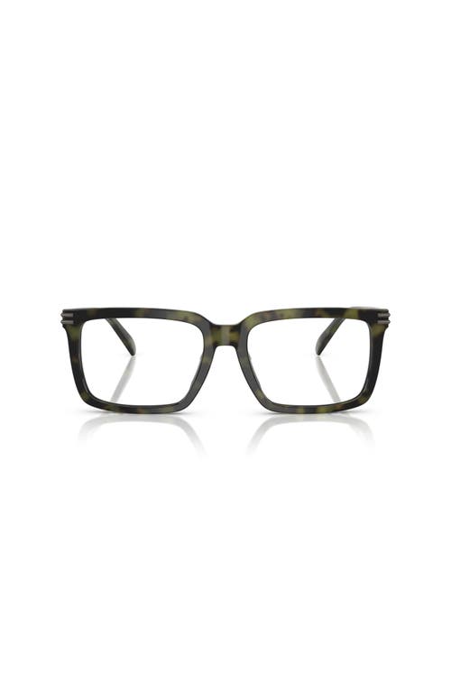 Michael Kors 55mm Square Optical Glasses In Green