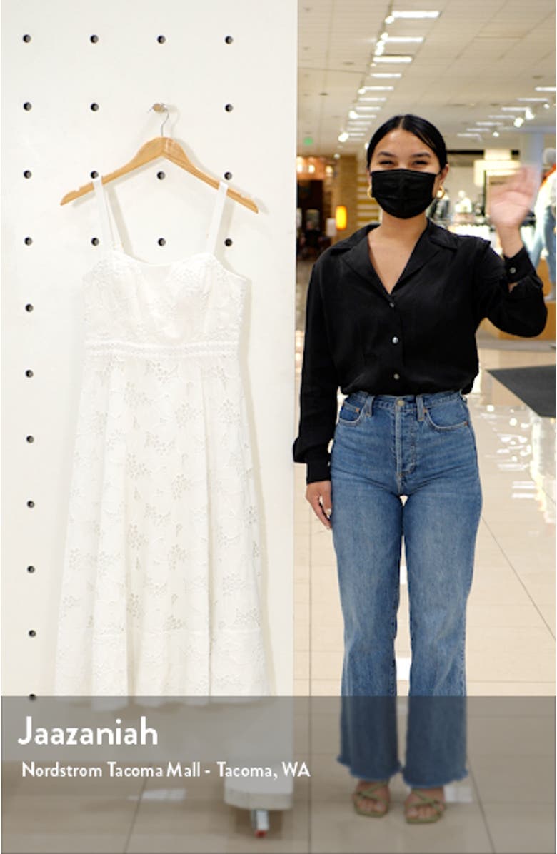 Fawn Eyelet Embroidered A-Line Dress, sales video thumbnail