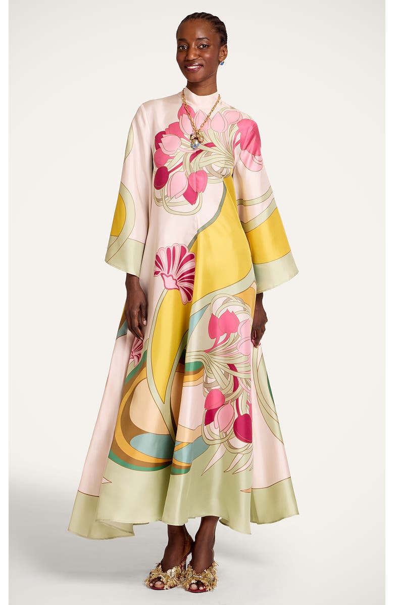 La DoubleJ Magnifico Dress Placée, Main, color, Tulip Placée Green