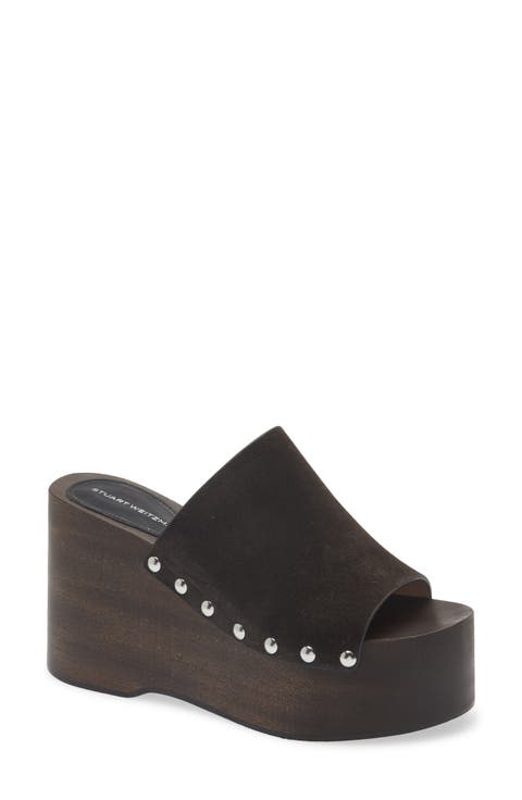 <p>Kate Studded Wedge Platform Slide Sandal (Women)</p>