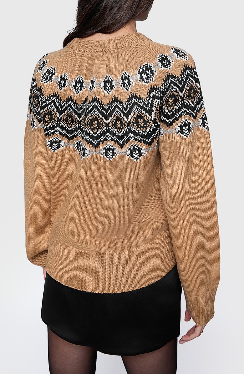 Rebecca Minkoff Farah Fair Isle Sweater, Alternate, color, 