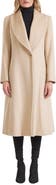 Sofia Cashmere Shawl Collar Camel Hair Princess Coat