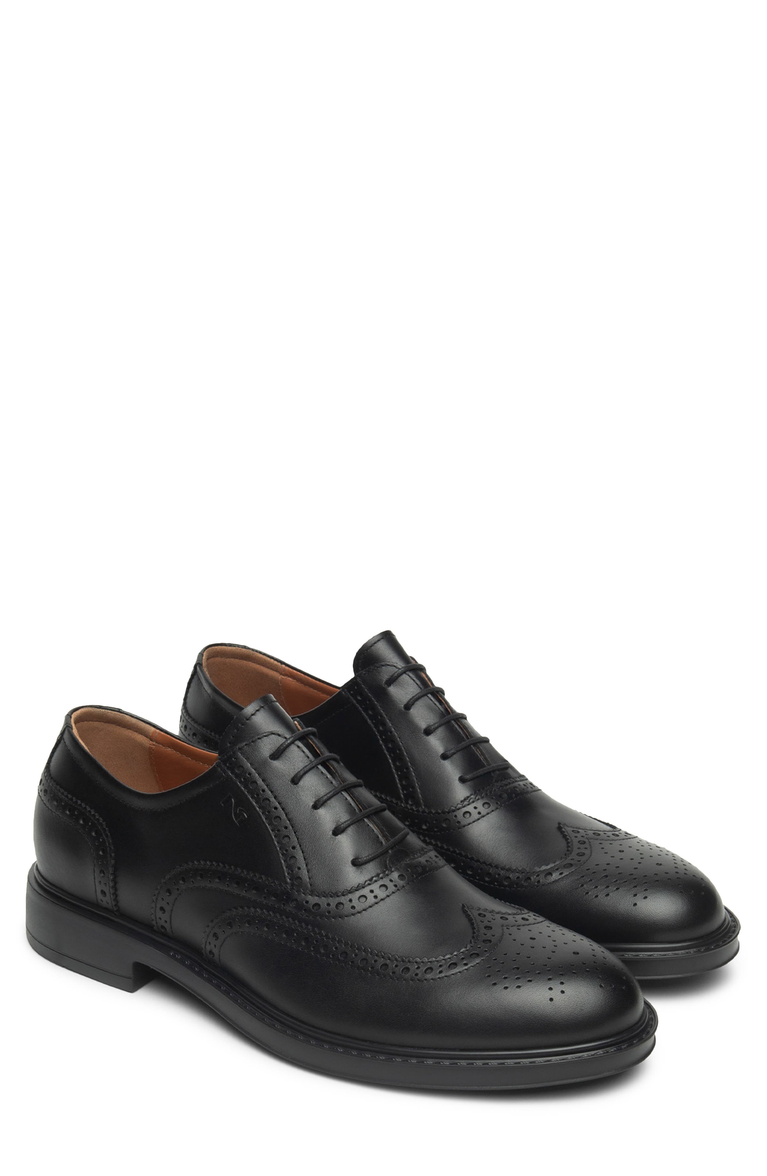 NeroGiardini Wingtip Oxford, Main, color, Black