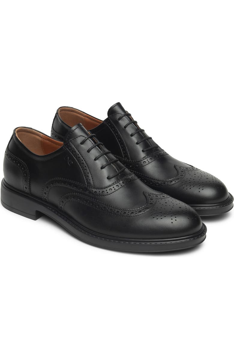 NeroGiardini Wingtip Oxford, Main, color, Black