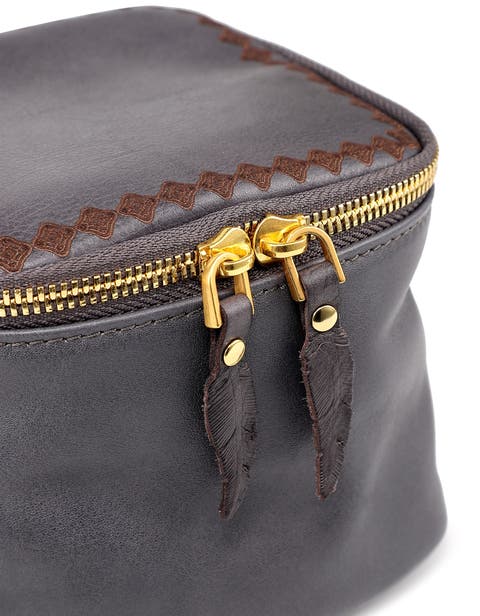 Celosia Genuine Leather Cube Jewelry Case