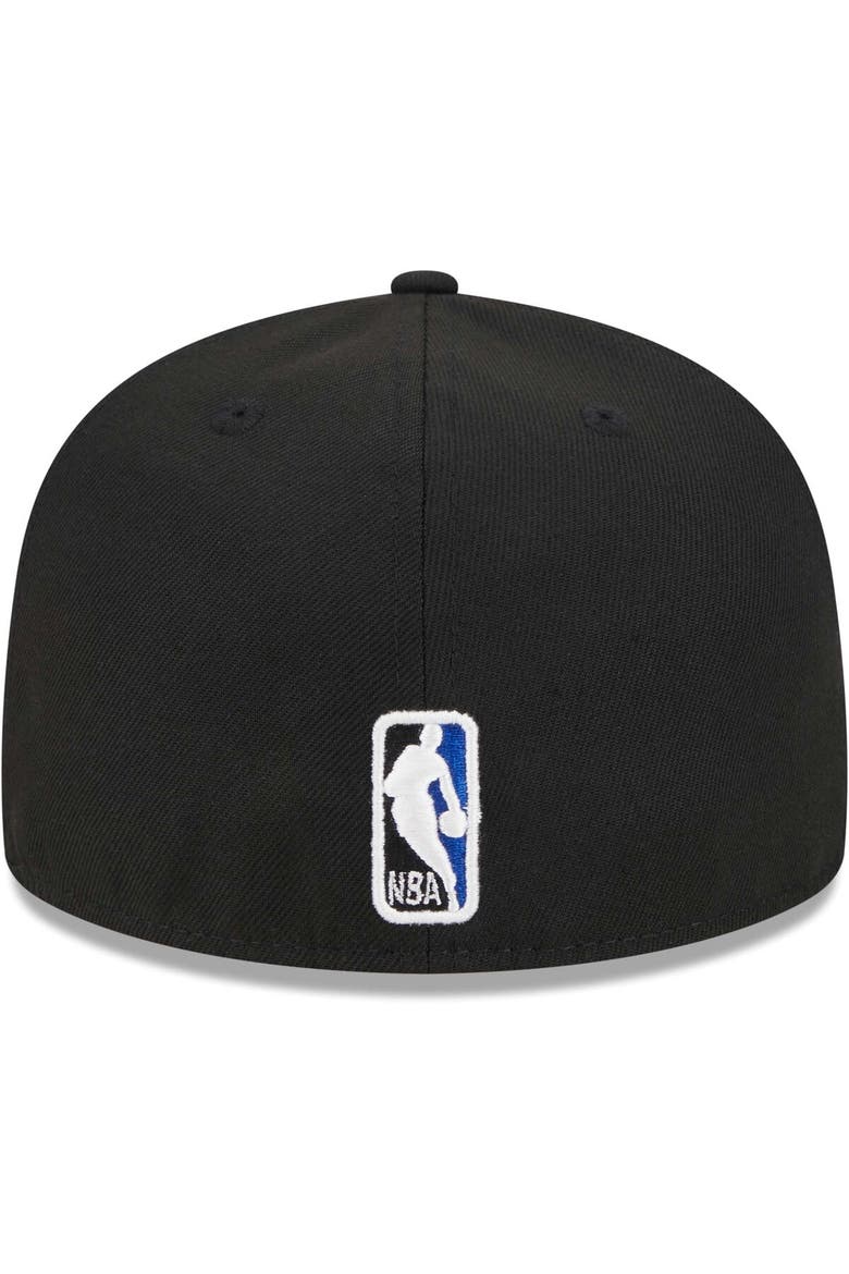 Men's New Era Black Golden State Warriors Checkerboard UV 59FIFTY Fitted Hat, Alternate, color, Black