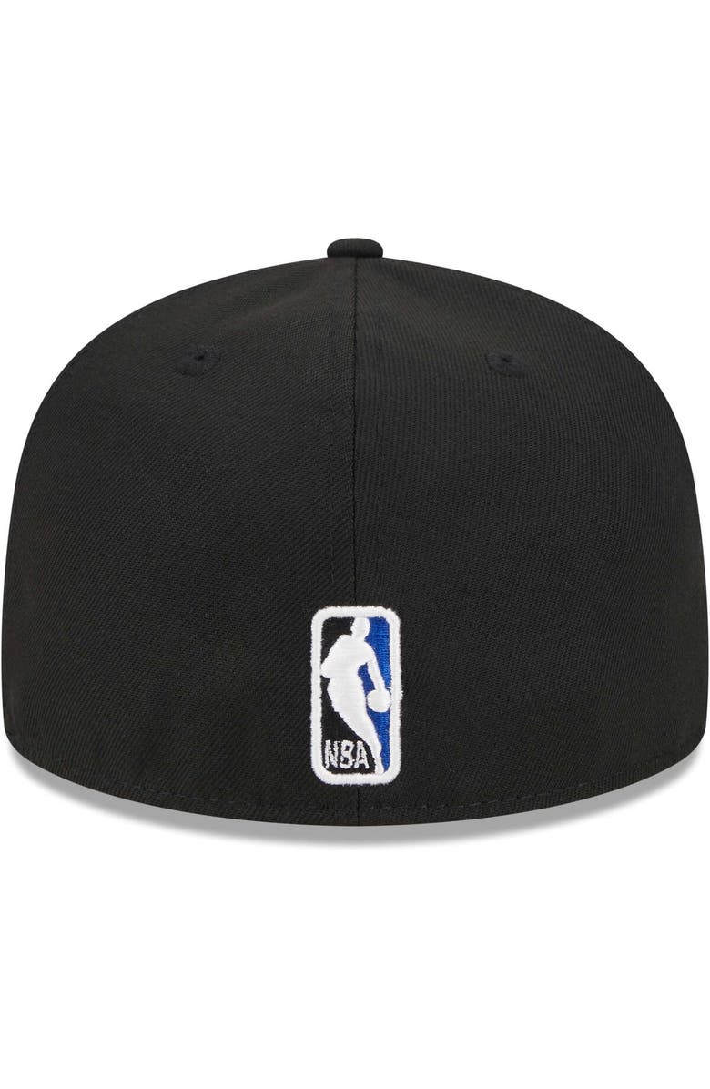 New Era Men's New Era Black Golden State Warriors Checkerboard UV 59FIFTY Fitted Hat, Alternate, color, 