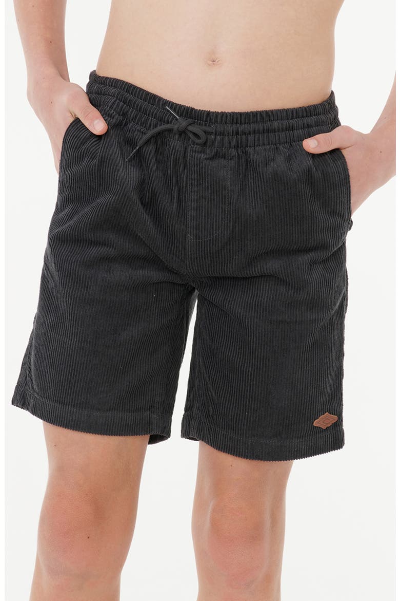 Kids' Surf Cord Volley Shorts, Main, color, WASHED BLACK