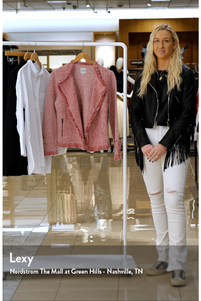 Fringe Mix Knit Jacket video