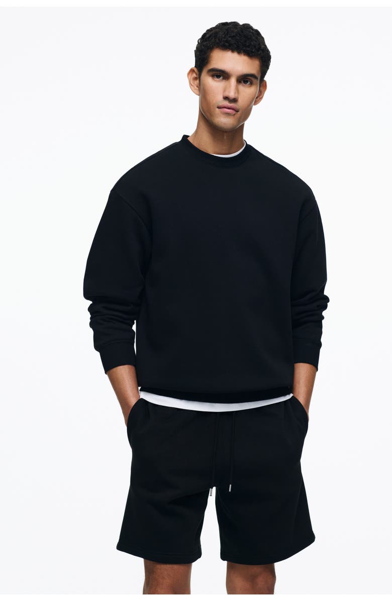 H&M Regular Fit Shorts, Alternate, color, Black