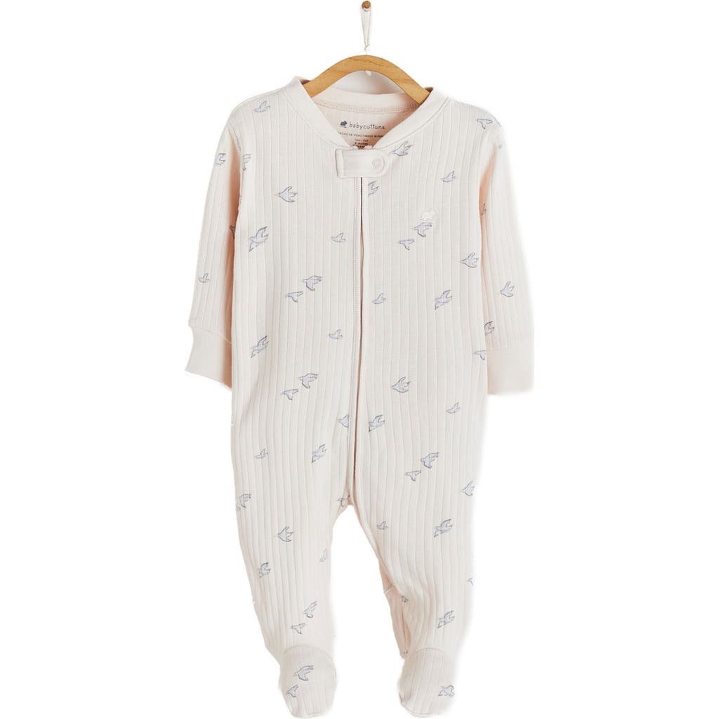 Babycottons Goose Zip Footed Pajama