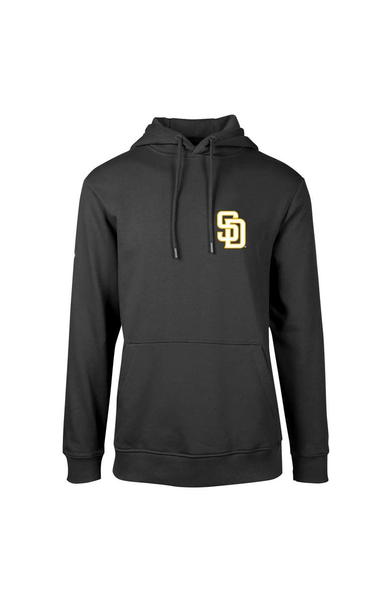 LEVELWEAR Men's Levelwear Black San Diego Padres Podium Vintage Pullover Hoodie, Alternate, color, Black