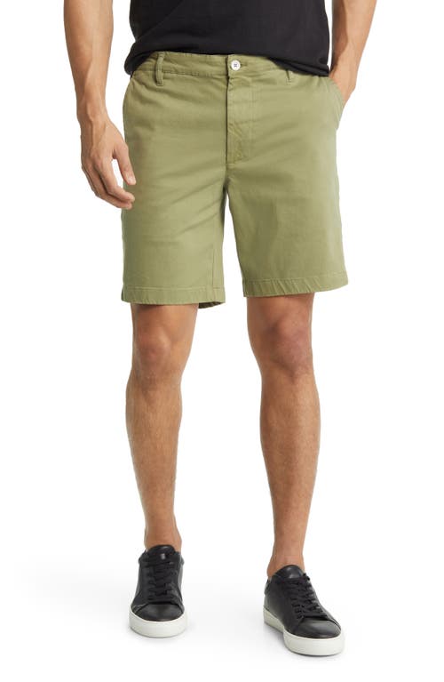 Ag Wanderer 8.5-inch Stretch Cotton Chino Shorts In Green