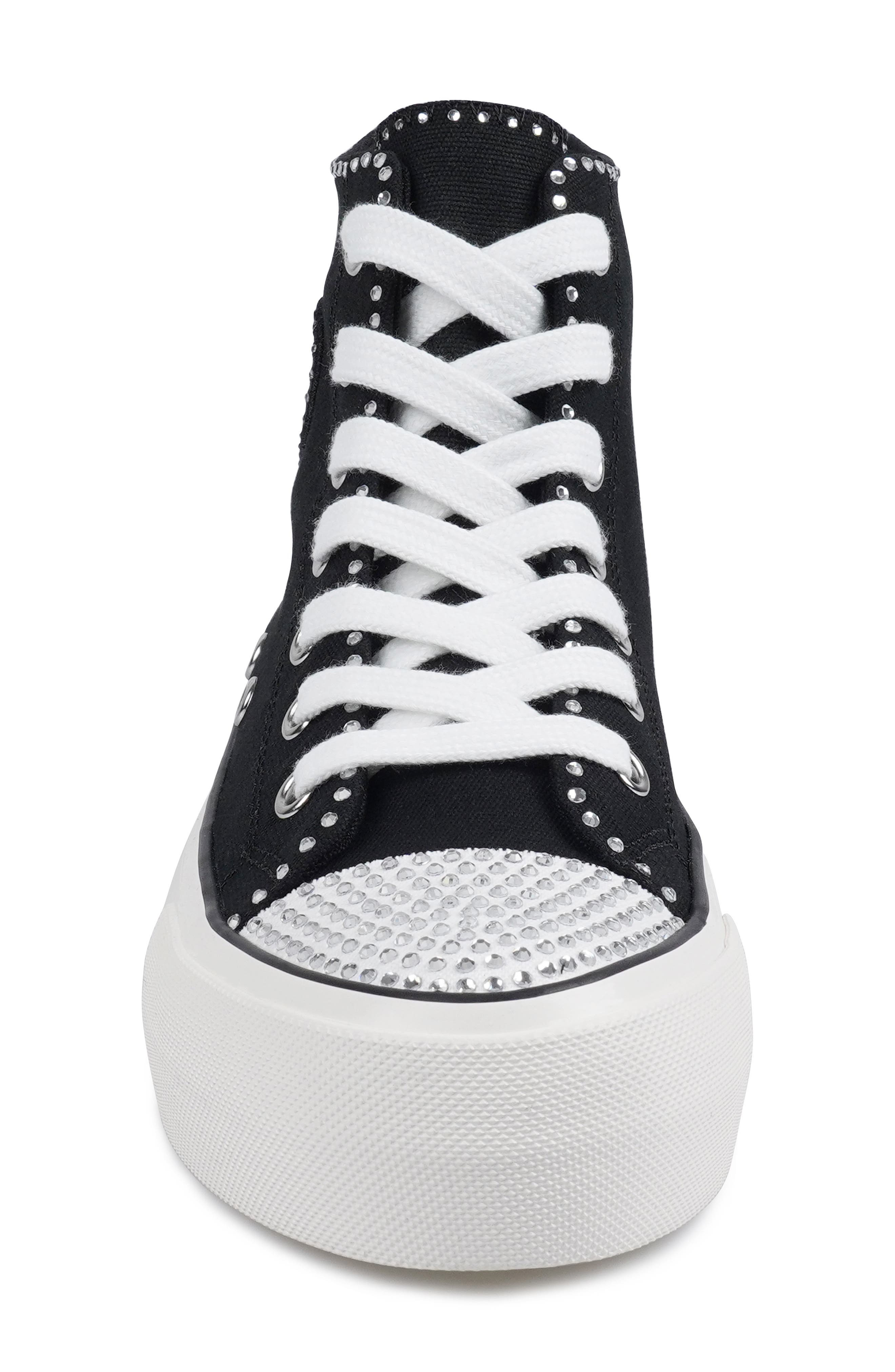Candie's Lizzy High Top Sneaker, Alternate, color, Black