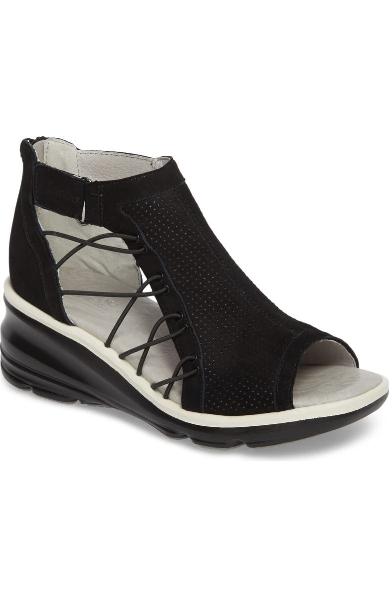 Jambu Naomi Perforated Wedge Sandal, Main, color,