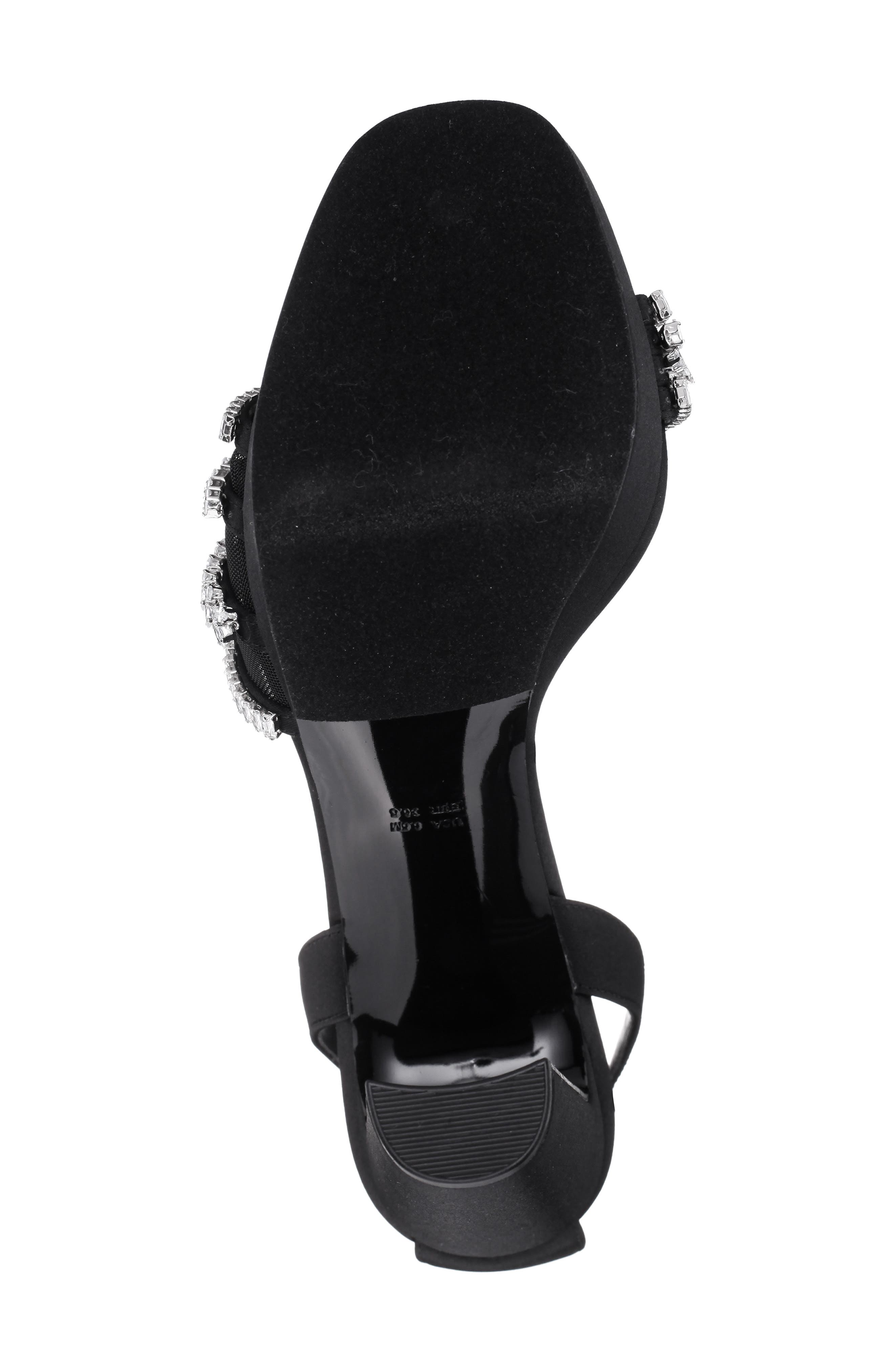 Nina Agitha Ankle Strap Platform Sandal, Alternate, color, Black