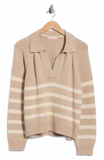 Berkeley Striped Wool & Cotton Polo Sweater