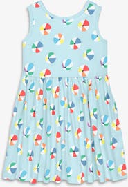 Primary Kids Tiered Tank Dress In Seasonal Prints