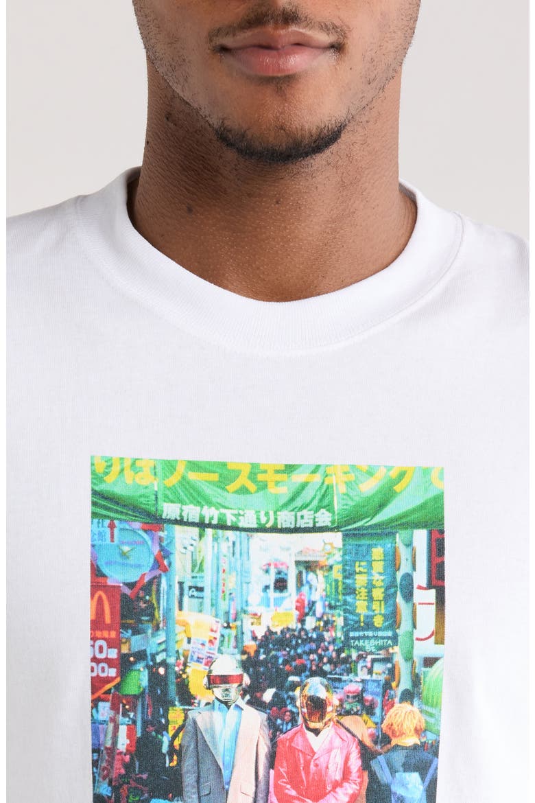 Harajuku Cotton Graphic T-Shirt, Alternate, color, WHITE