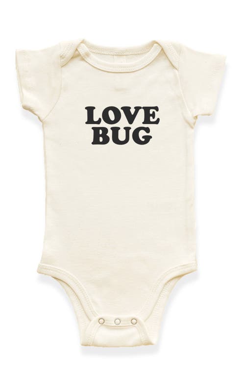 Tenth & Pine Love Bug Organic Cotton Bodysuit In Neutral