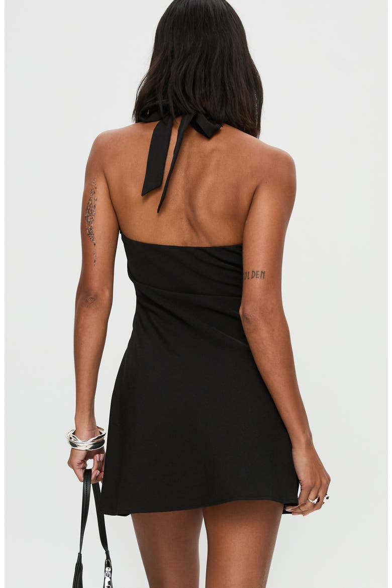 Cabaret Halter Minidress, Alternate, color, BLACK