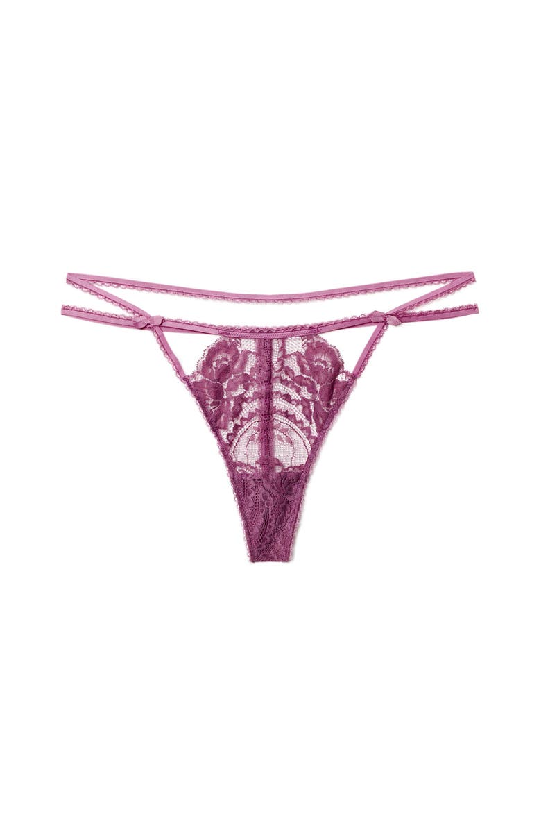 Adore Me Enette G-String Panties, Alternate, color, Purple