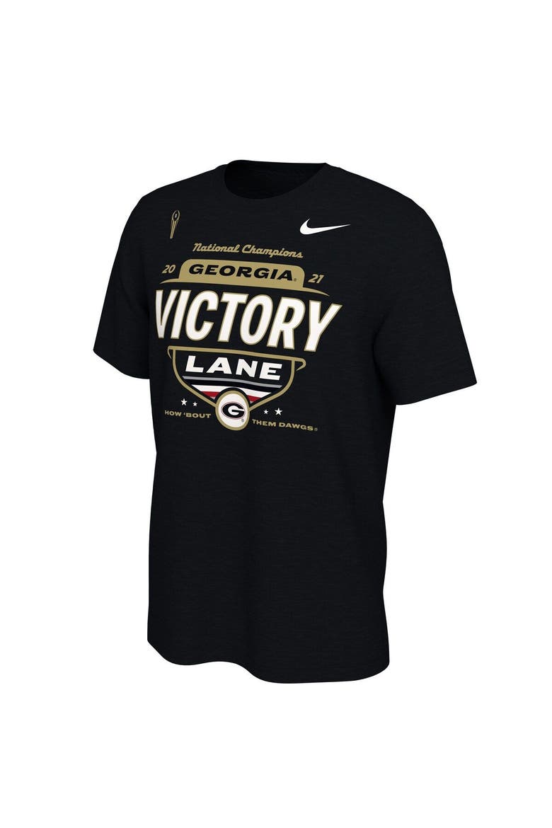 Men's Nike Black Georgia Bulldogs College Football Playoff 2021 National Champions Locker Room T-Shirt, Alternate, color, Black