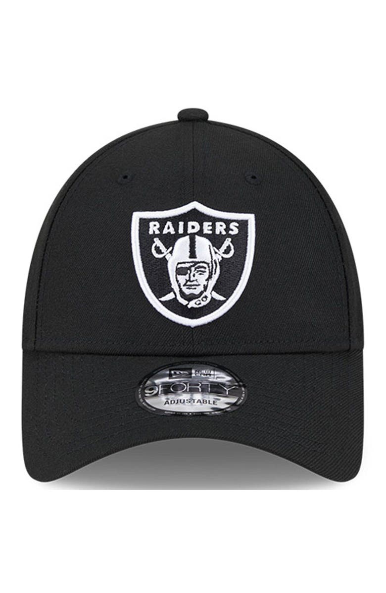 New Era Men's New Era Black Las Vegas Raiders 2023 NFL Crucial Catch 9FORTY Adjustable Hat, Alternate, color, Black