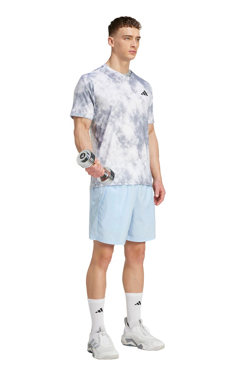 adidas Train Essentials Camo T-Shirt, Alternate, color, Halo Silver