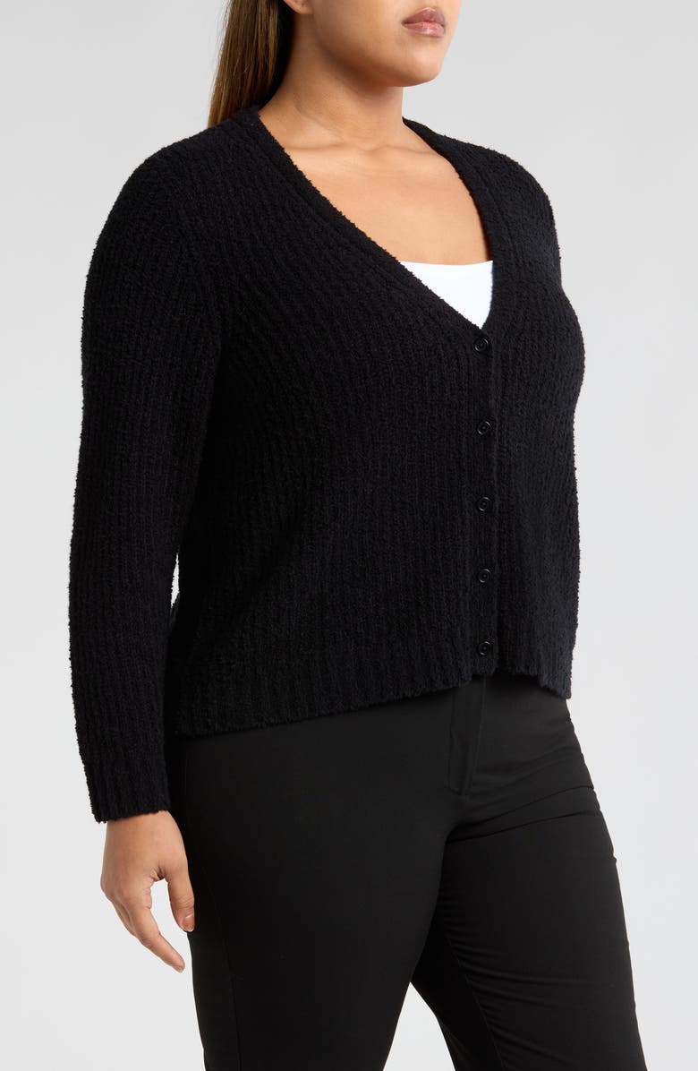Eileen Fisher V-Neck Organic Cotton Blend Cardigan, Alternate, color, 