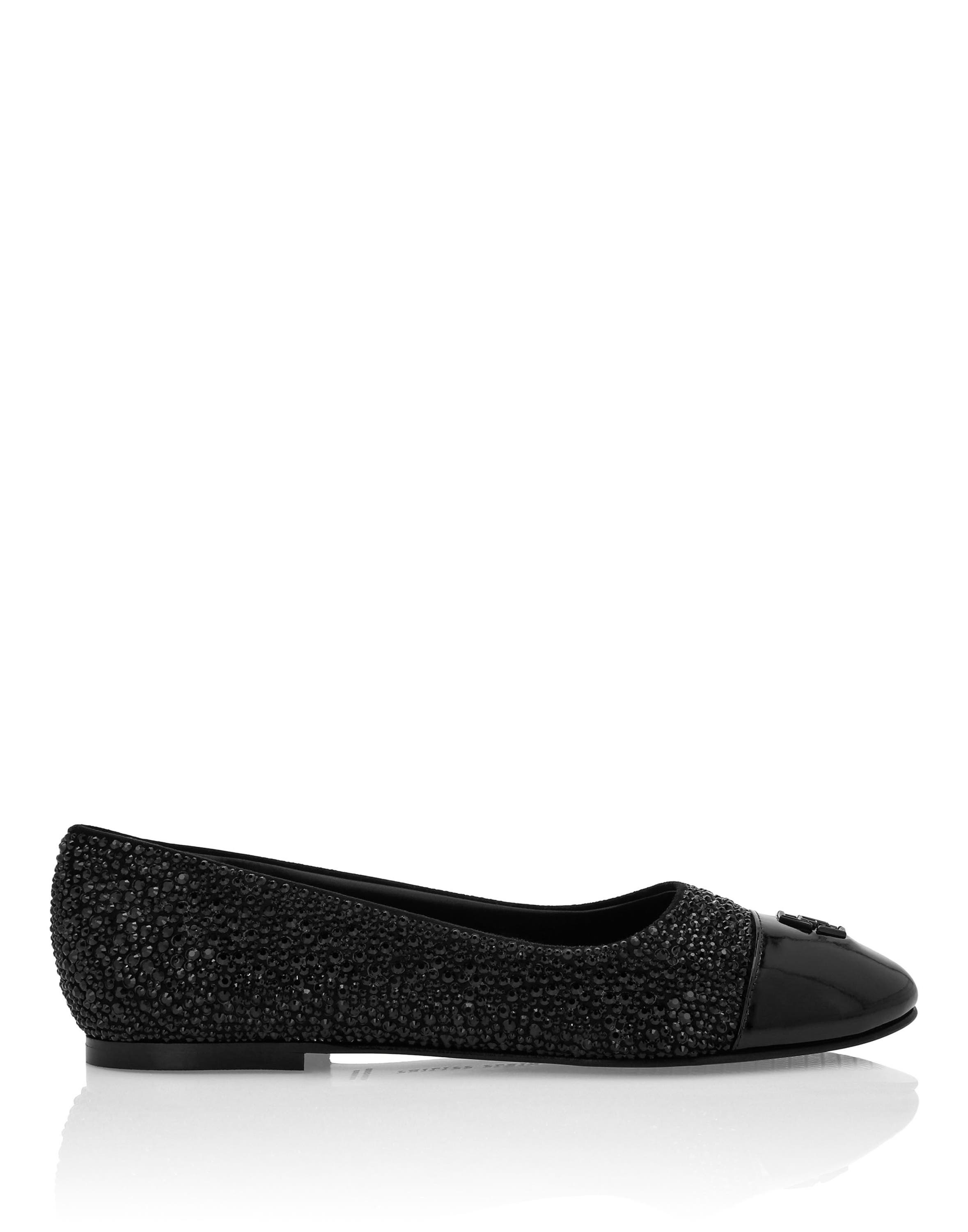 Ballerina Flats Mix Strass Women, Alternate, color, black